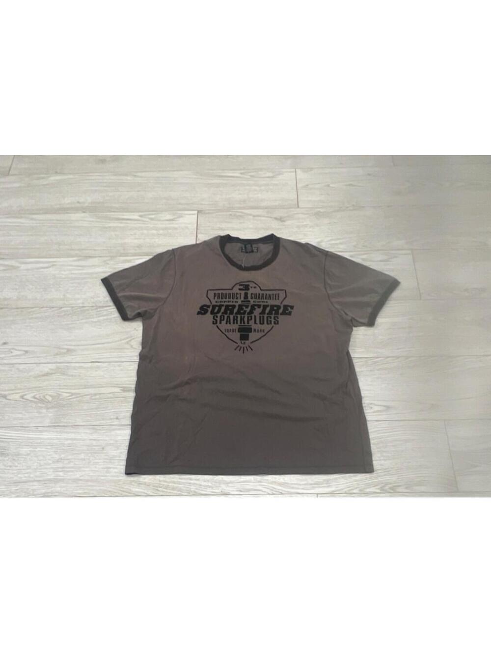 NEW W NO TAGS Lucky Brand Men's Gray Solid Cotton Graphic T-Shirt Size XXL $68